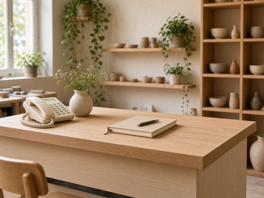 Contact desk at Studio Tepefiagua in Nantes
